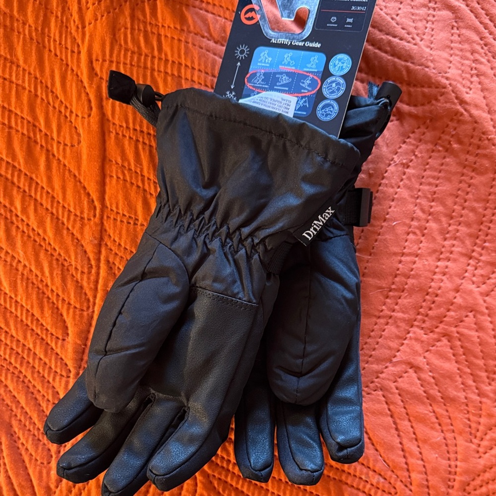 Gordon’s Black Insulated Youth Gloves - Picture 2 of 2